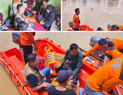 Hingga Kini Pencarian Orang Hilang Masih Berlangsung di Batang Kuantan, Wabup Turun Langsung Bantu Pencarian