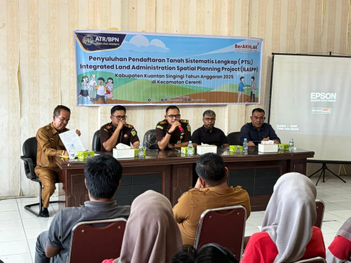 Badan Pertanahan Nasional (BPN) Kuantan Singingi Gandeng Kejaksaan untuk Pembinaan Pertanahan