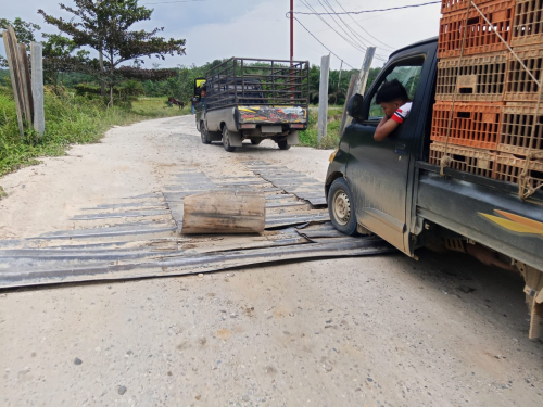 Jembatan Sentajo Raya Rusak Lagi, Bupati Kuansing Marah! Apa Penyebabnya?