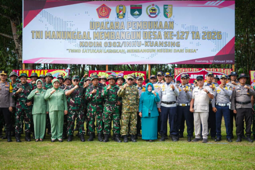 TMMD di Kuansing, Juprizal ; ini Wujud Nyata Sinergitas antara Pemerintah Daerah, TNI, dan Polri