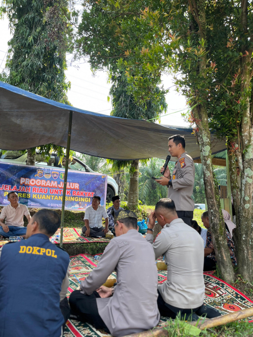 Polres Kuansing Gelar Program JALUR, Ajak Masyarakat Jauhi Narkoba